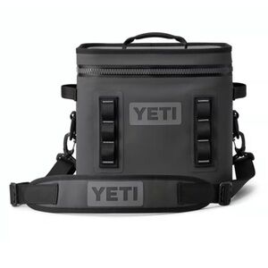 YETI Hopper Flip 8 Charcoal and Black Soft Small Cooler